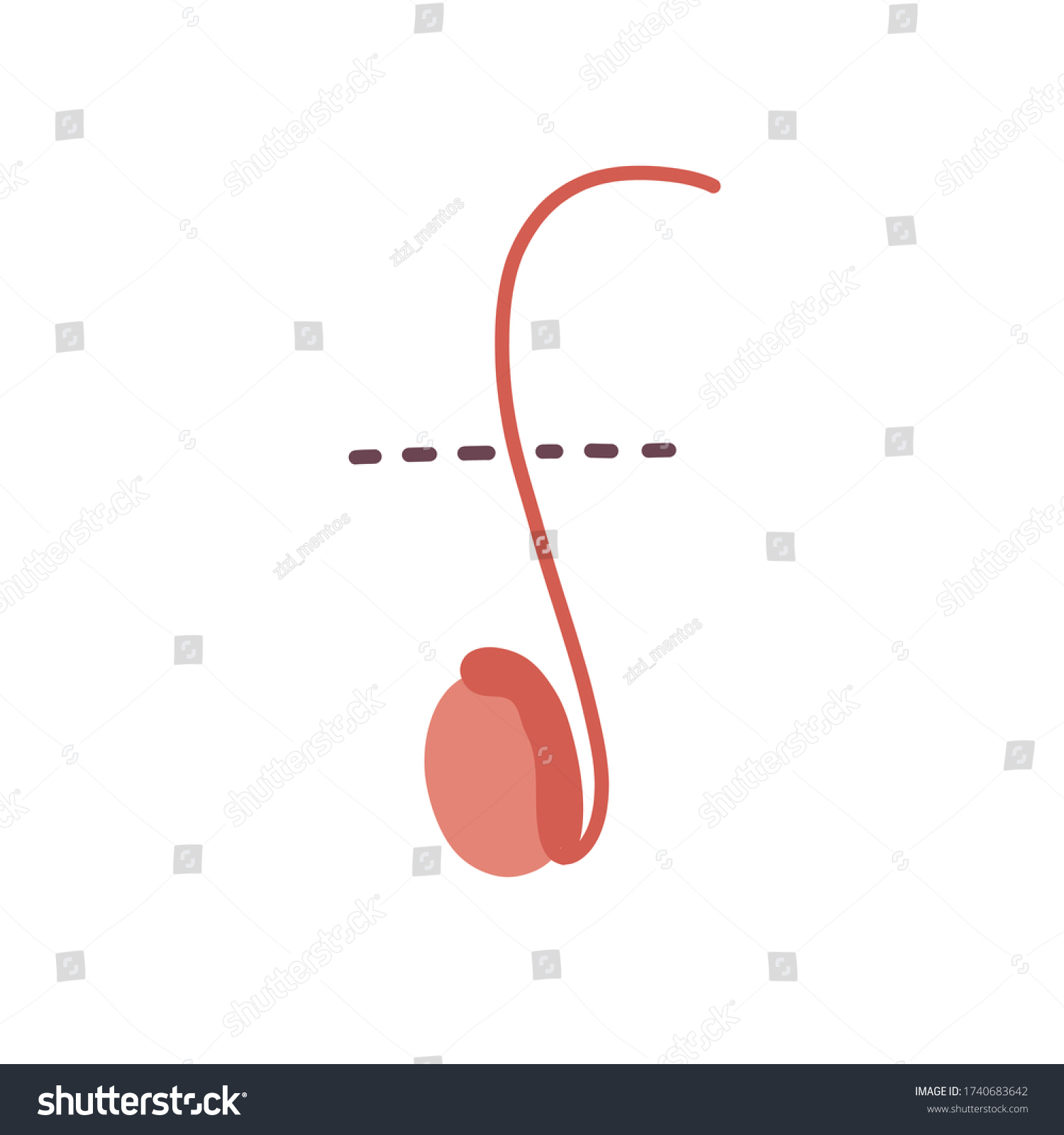 Vasectomy Doodle Icon Vector Illustration Stock Vector Royalty Free 1740683642 Shutterstock 4133