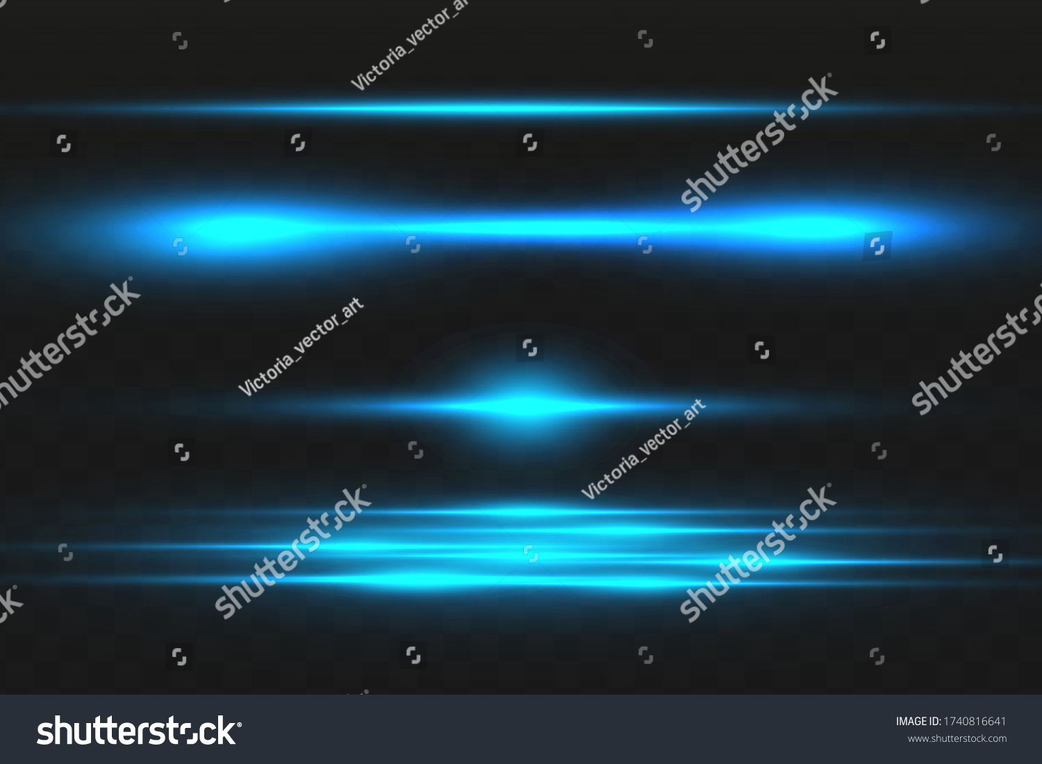 Abstract Blue Laser Beam Transparent Isolated Stock Vector Royalty Free Shutterstock