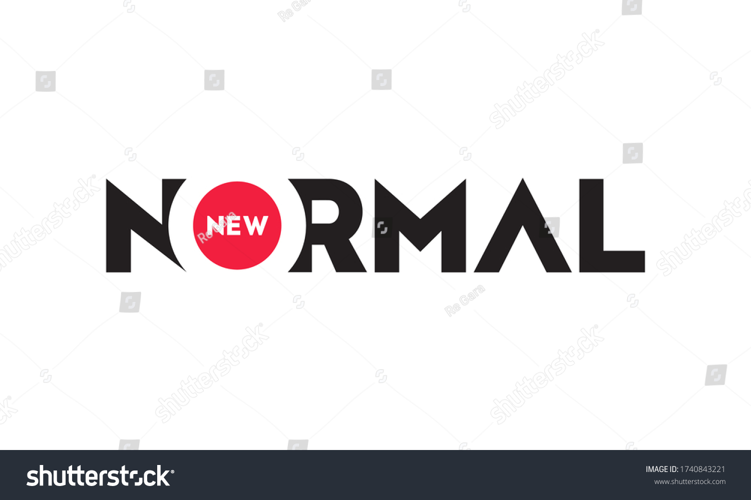 new-normal-text-word-design-vector-stock-vector-royalty-free