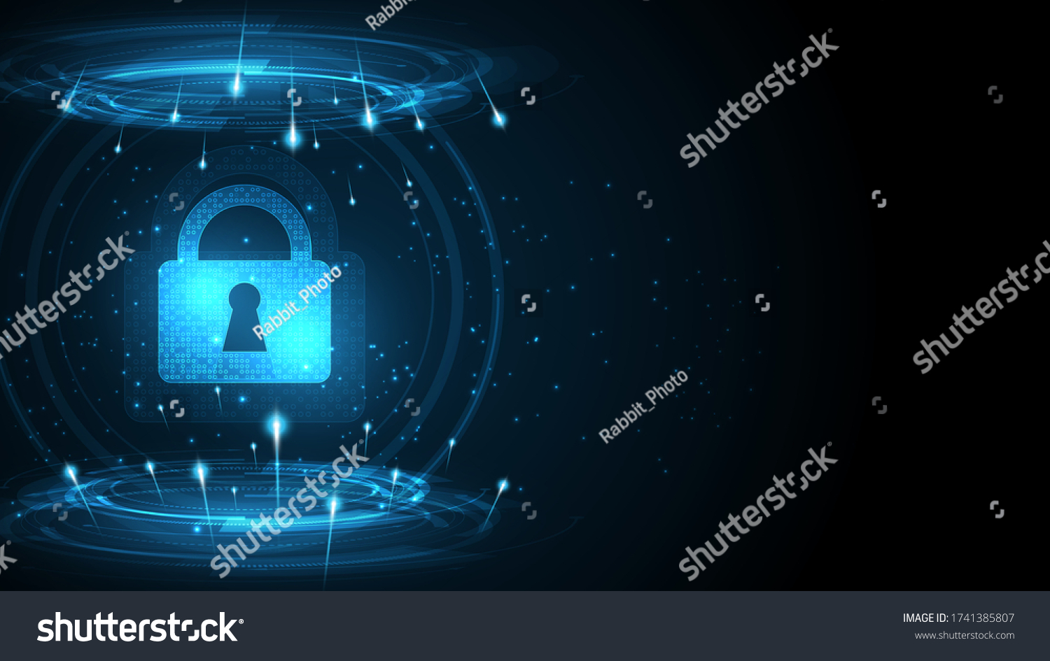 Security Cyber Digital Concept Abstract Technology Stock Vector ...