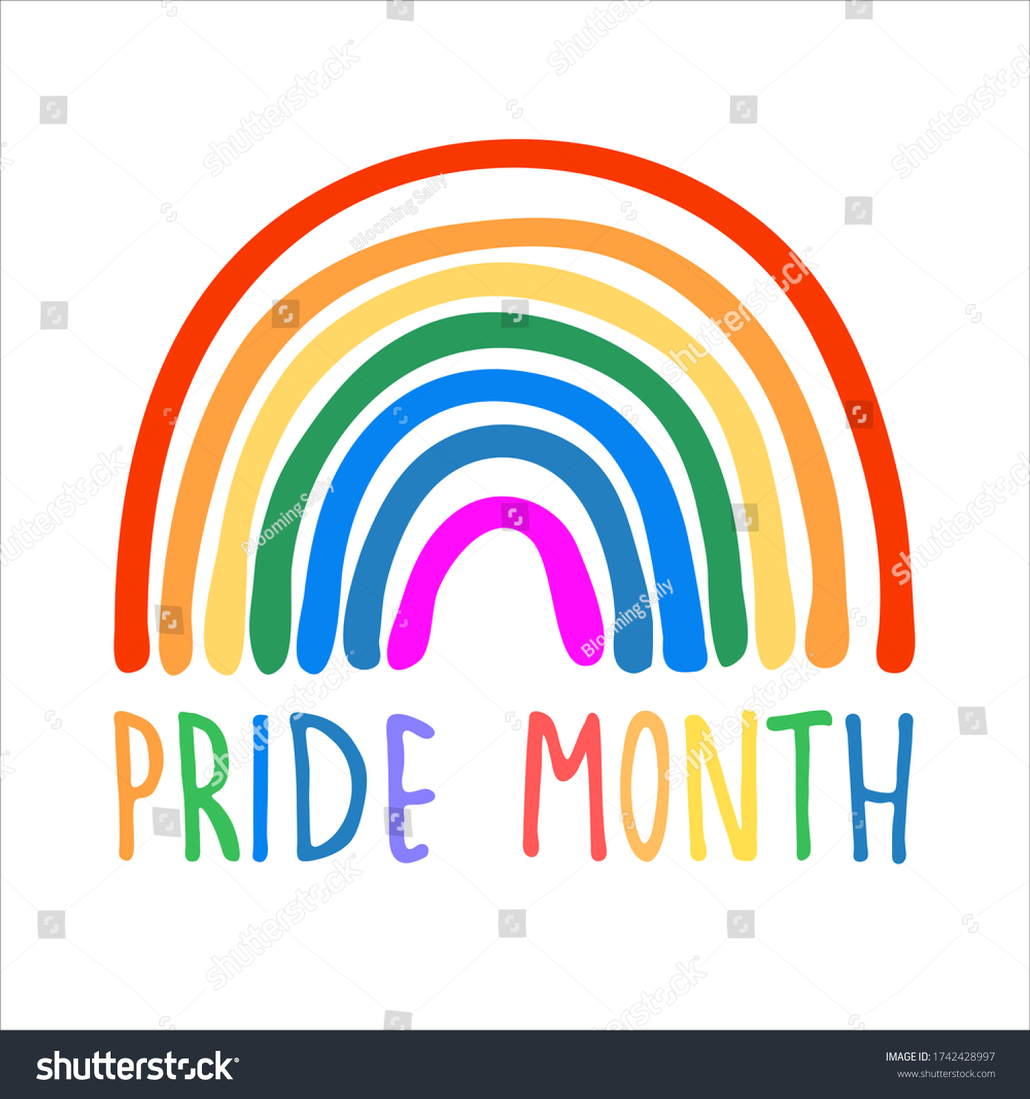 Month Sexual Diversity Celebrations Sex Minorities Stock Vector Royalty Free 1742428997