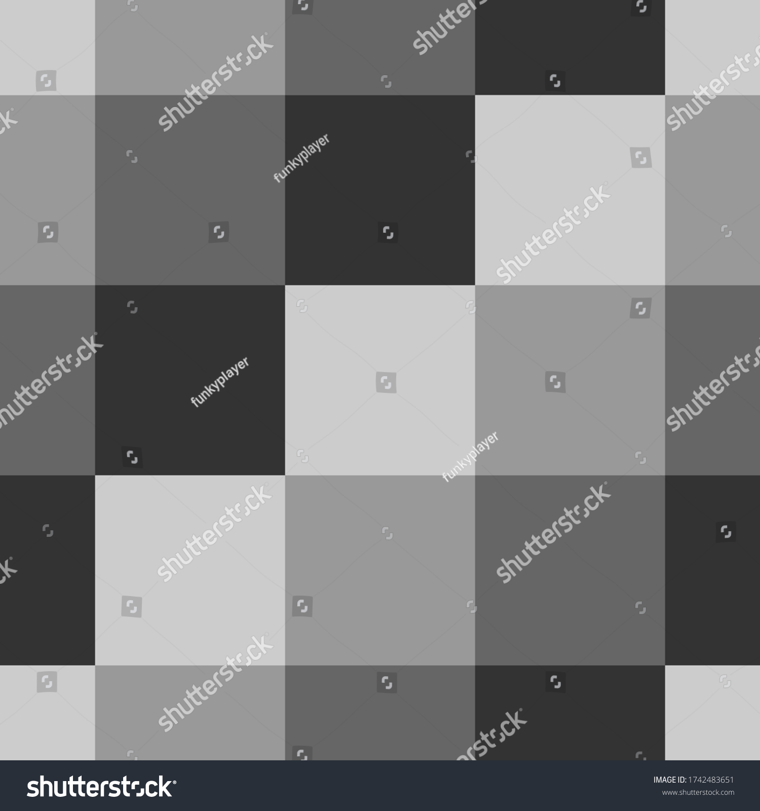 Checkered Seamless Pattern Fabric Background Checks Stock Vector ...