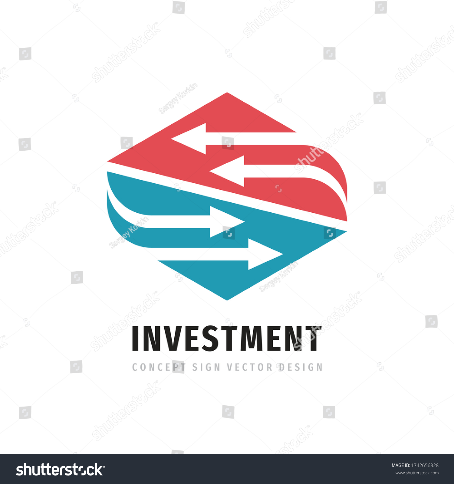 Investment Business Logo Design Marketing Trading Stock Vector (Royalty ...