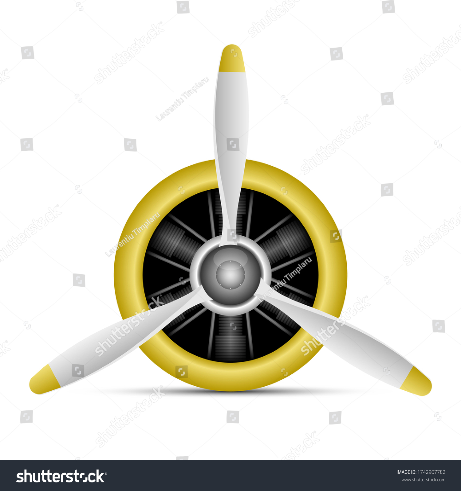 Jet Engine Vector Design Illustration Isolated Stock Vector (Royalty ...