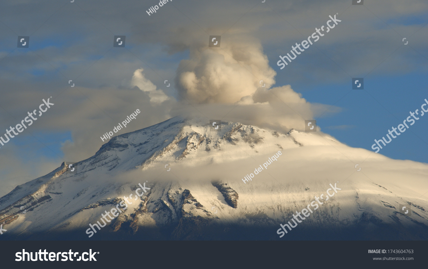 Volcano Eruption Mexico Puebla Stock Photo 1743604763 Shutterstock