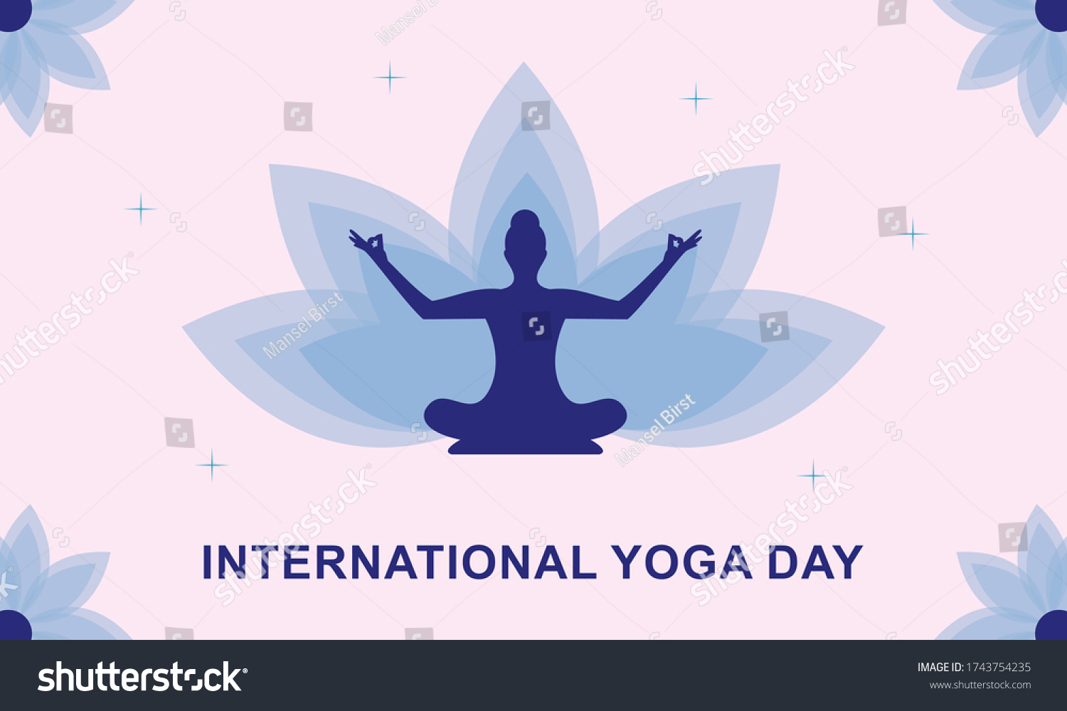 International Yoga Day Logo Design Human Stock Vector (Royalty Free ...