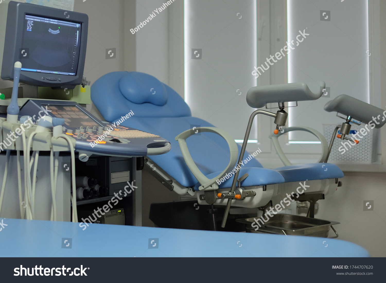 Interior Hospital Room Ultrasound Machine Stock Photo 1744707620 ...