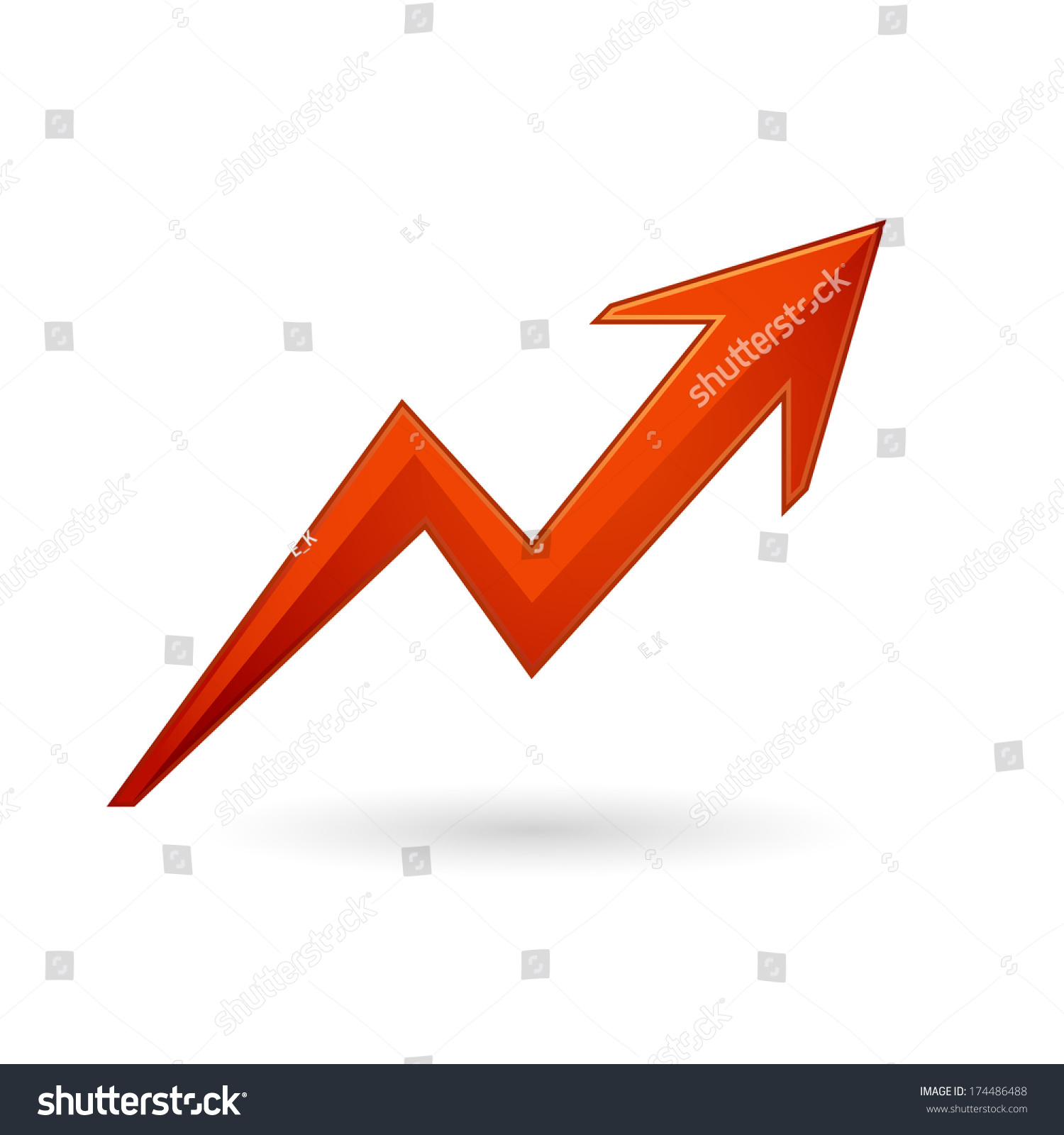 Growth Chart Vector Illustration Vector De Stock Libre De Regalías 174486488 Shutterstock 4437