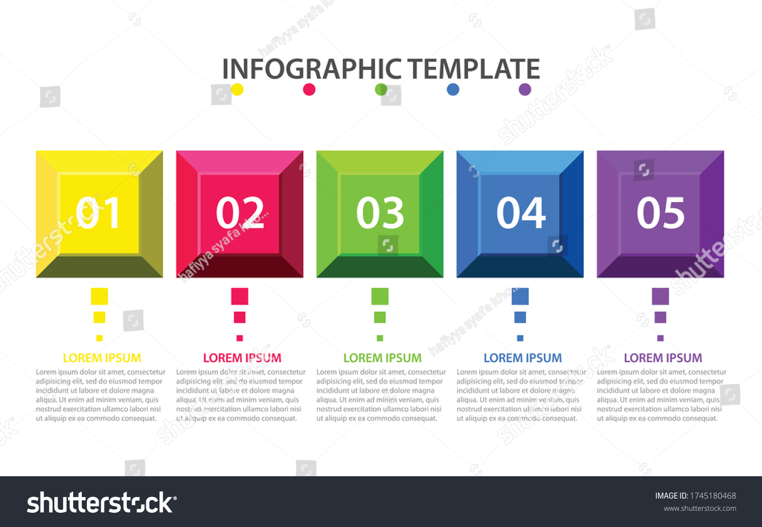 Presentation Business Infographic Template 5 Options Stock Vector ...