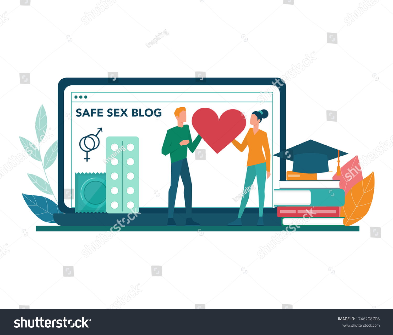 Sexual Education Online Service Platform Sexual Stock Vector Royalty Free 1746208706 9771