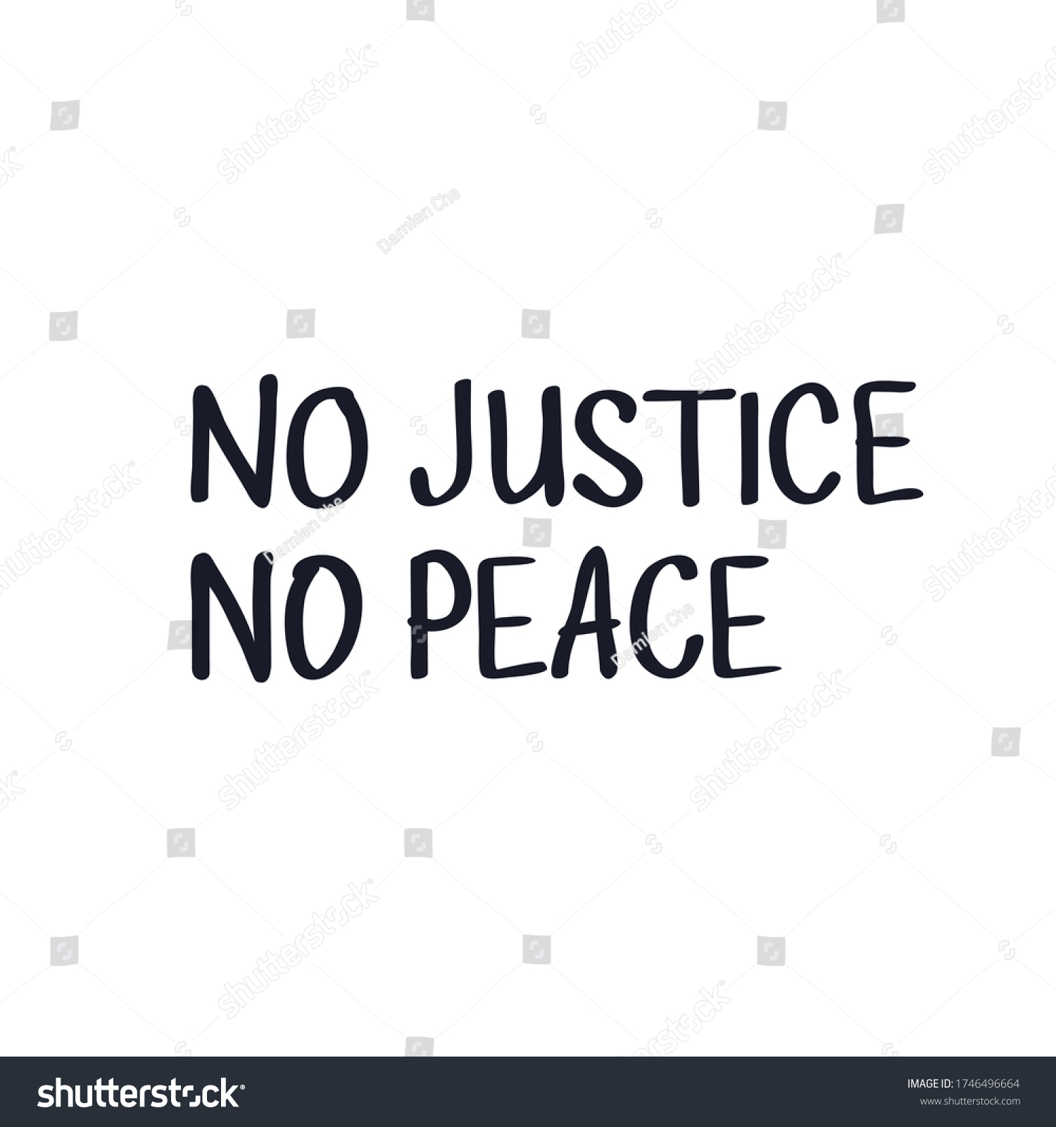 No Justice No Peace Poster Background Stock Vector Royalty Free 1746496664 Shutterstock