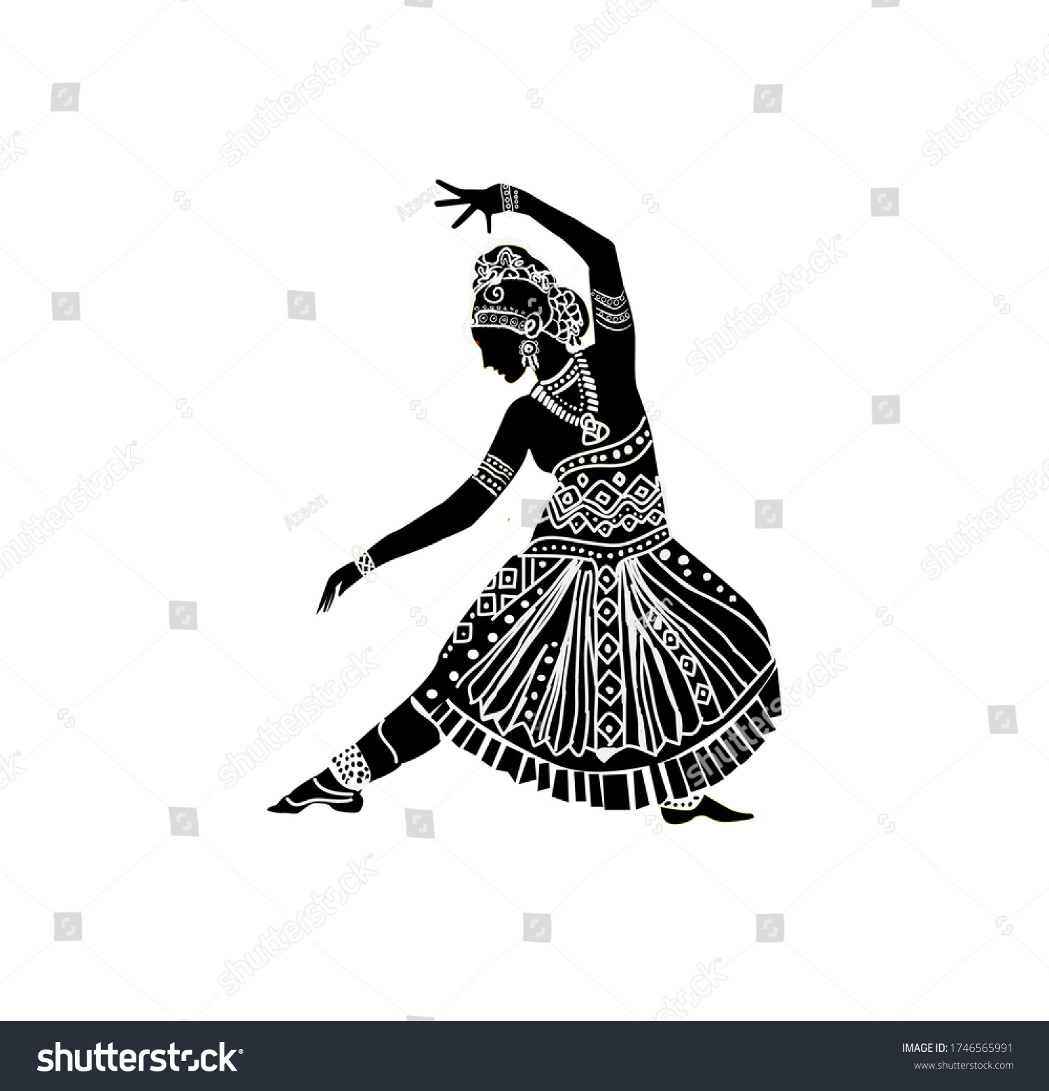 571 Bharatanatyam Stock Vectors, Images & Vector Art | Shutterstock