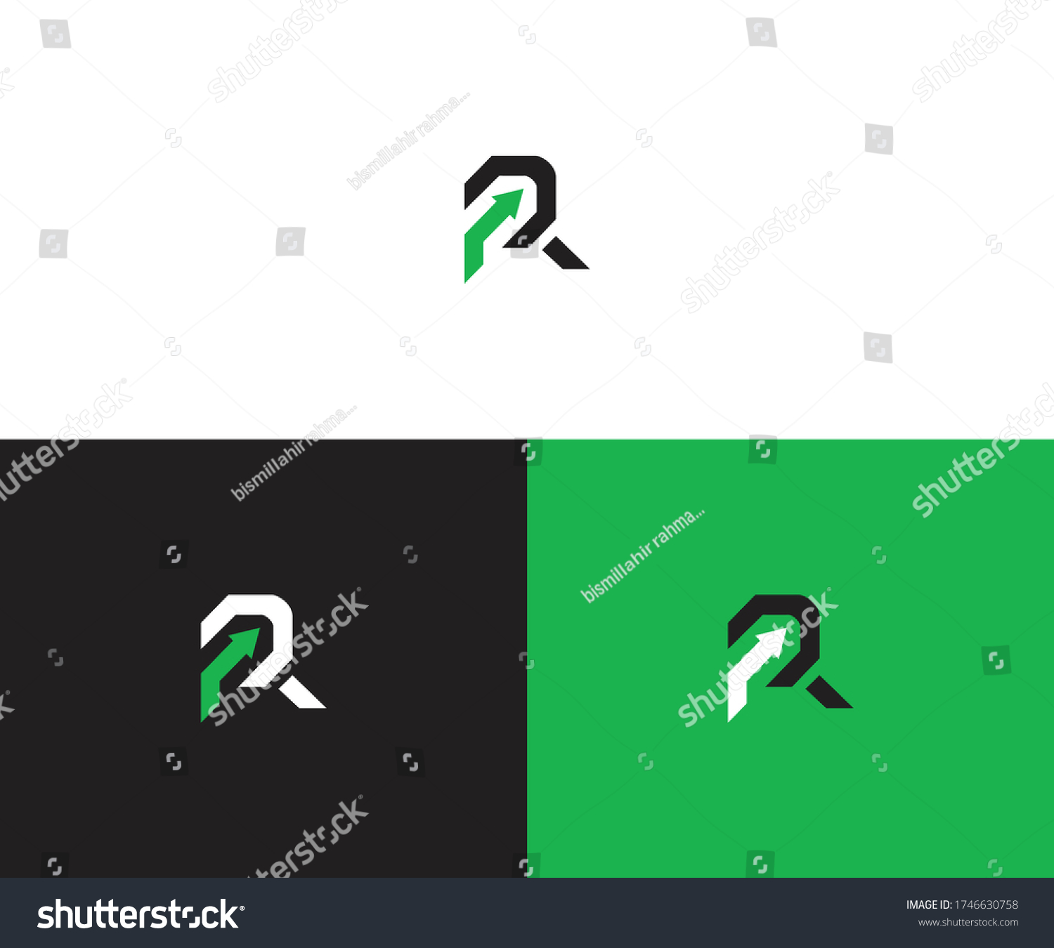 Rp Logo Design Vector Format Stock Vector (Royalty Free) 1746630758