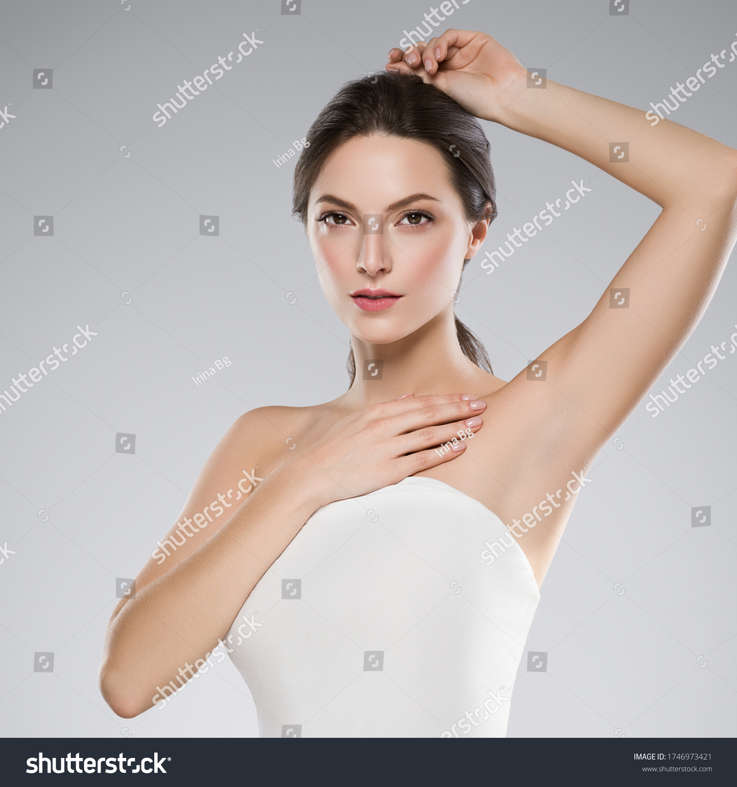 Armpit Woman Depilation Concept Hand Clean Stock Photo Shutterstock