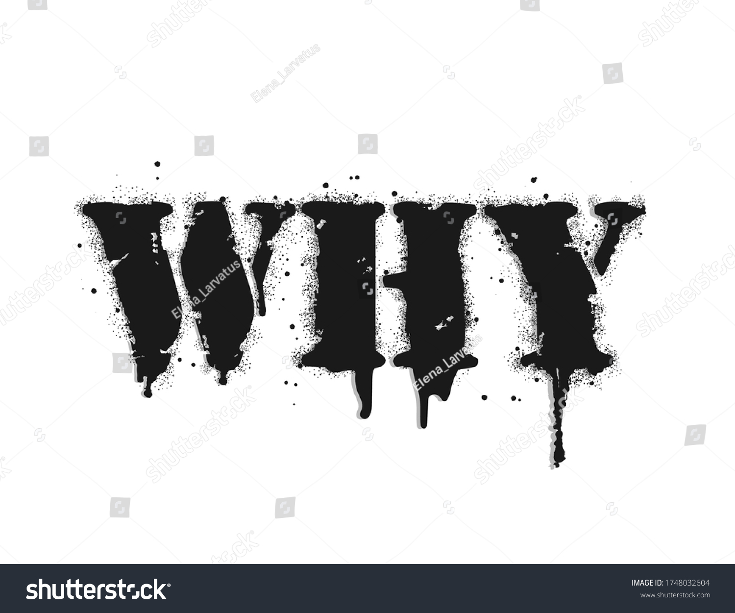 Why Lettering Vector Graffiti Lettering On Stock Vector (Royalty Free ...