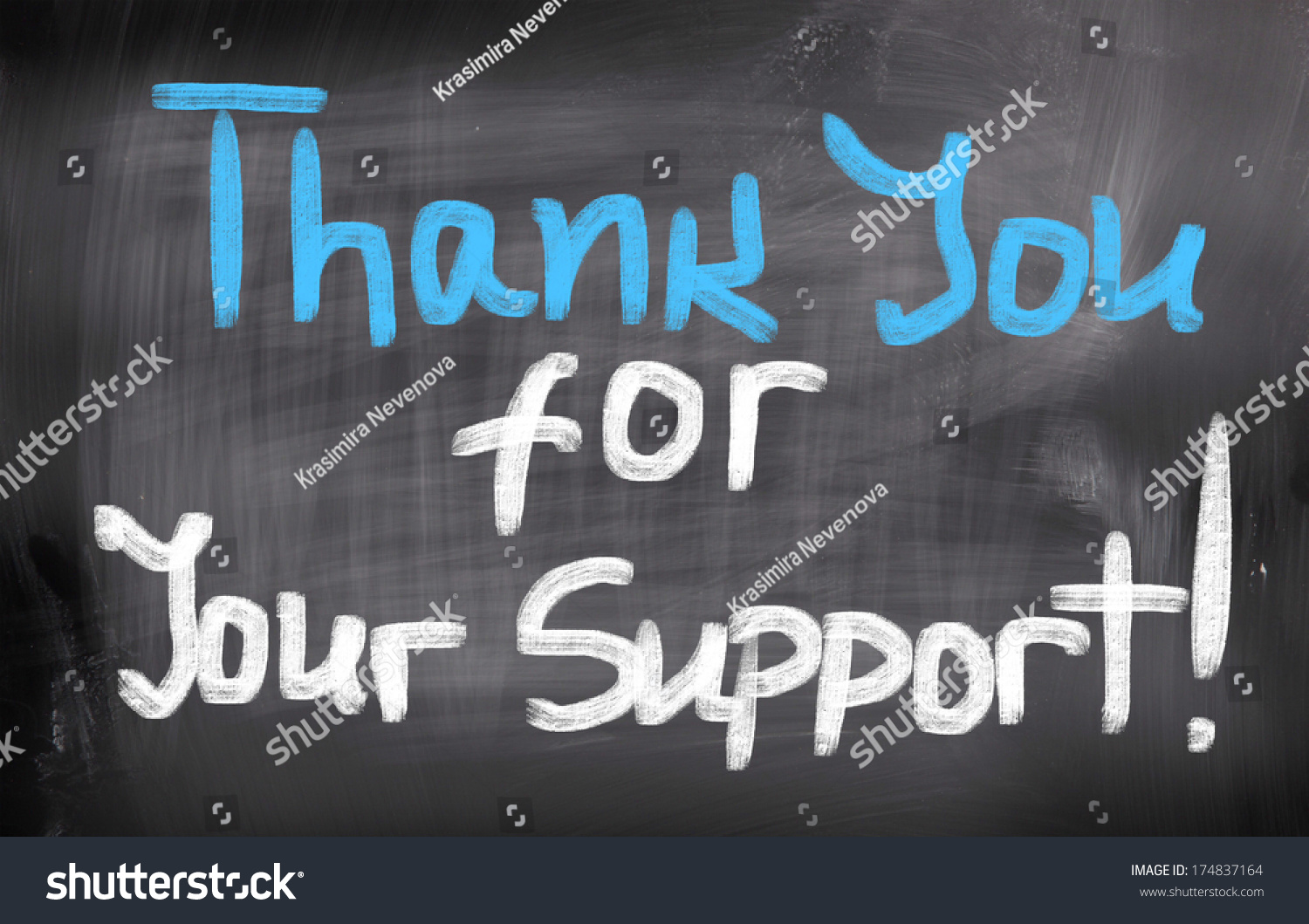 Thank You Your Support Concept Stock Illustration 174837164 | Shutterstock