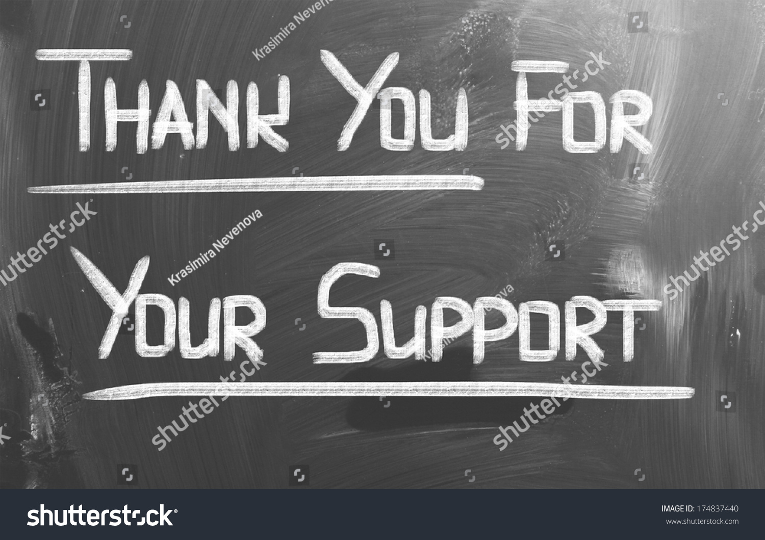 Thank You Your Support Concep Stock Illustration 174837440 | Shutterstock