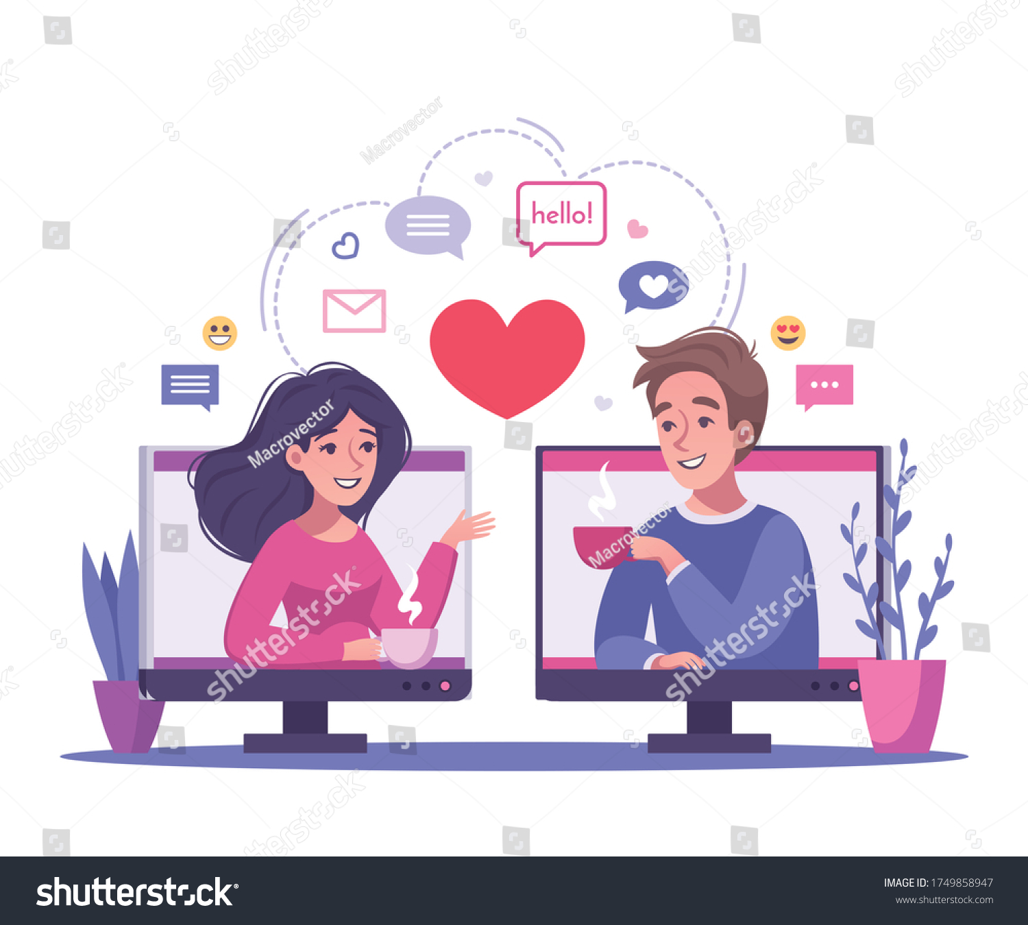 Computer dating. Влюбленный компьютер. Свидание вектор. Ищу встречи рисунок. Internet dating illustration.