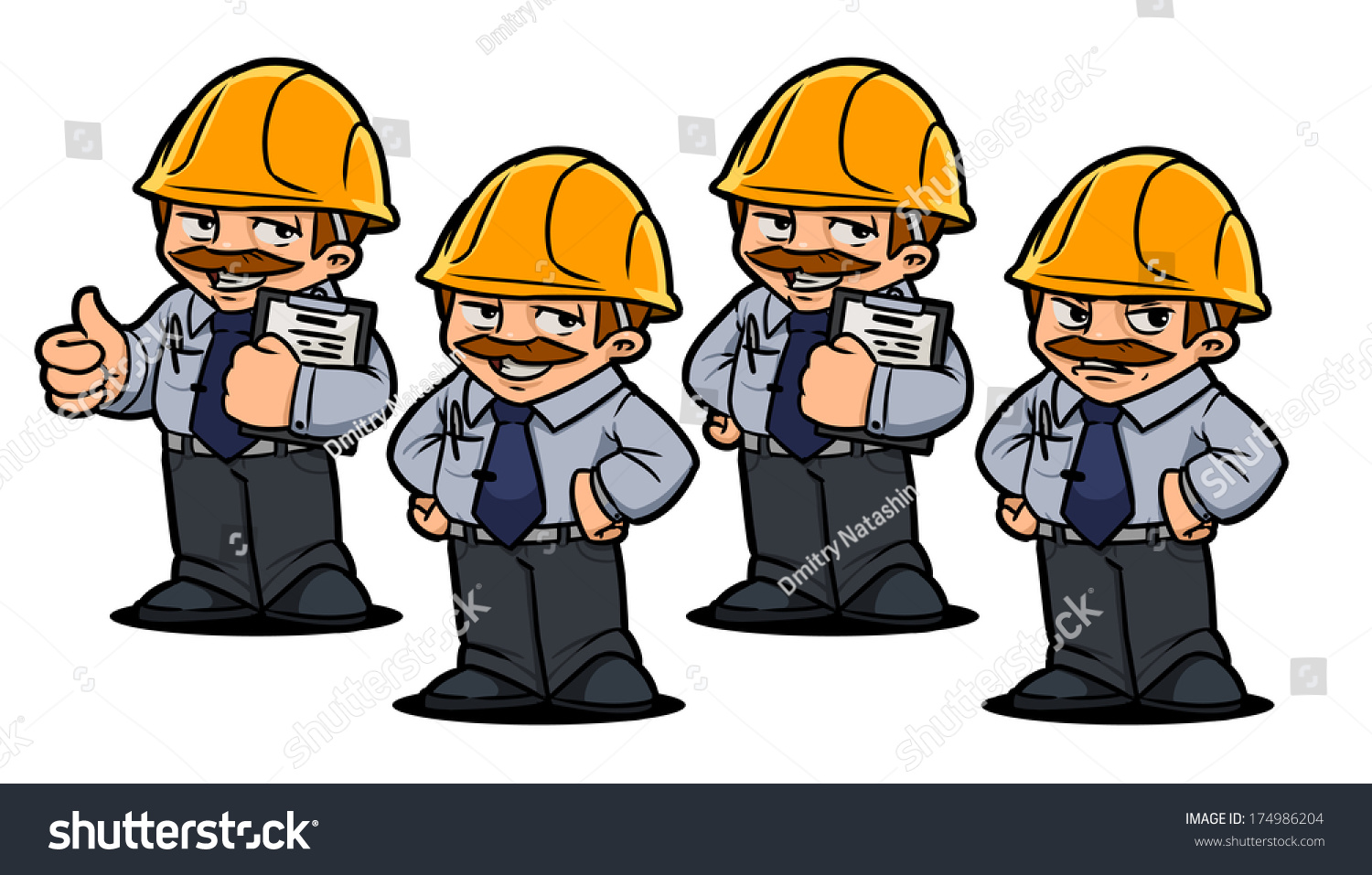 Engineer Cartoon Character: Vector De Stock (libre De Regalías ...