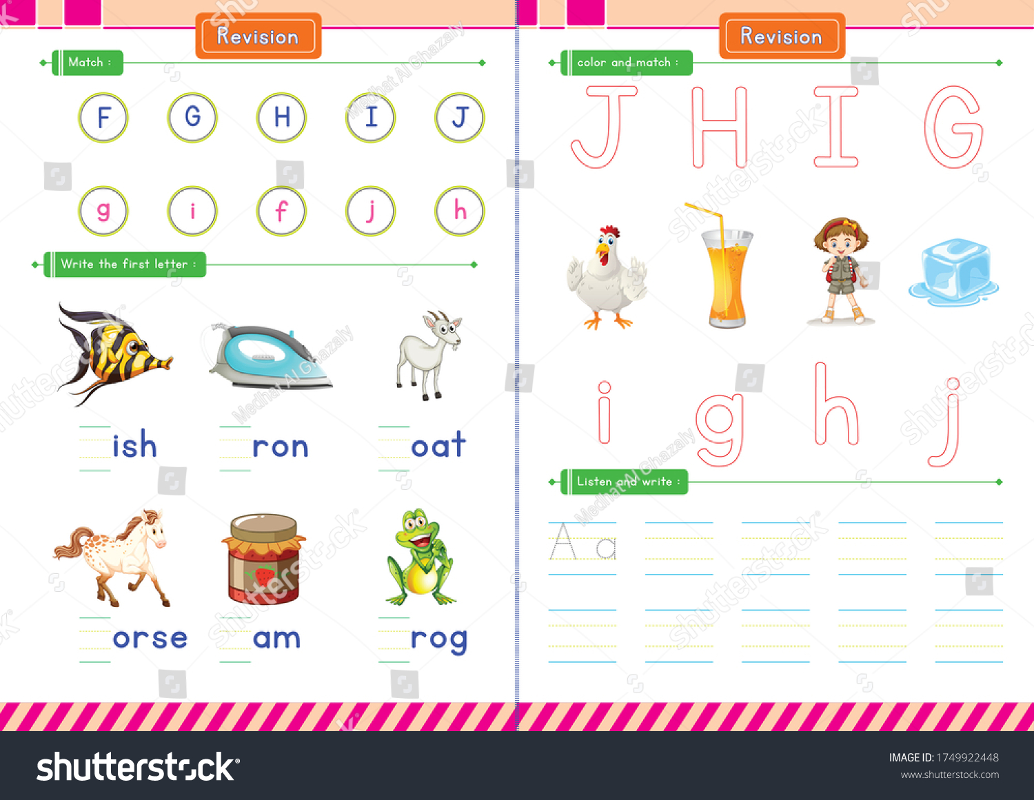 alphabet-review-activities-preschool-kindergarten-stock-illustration