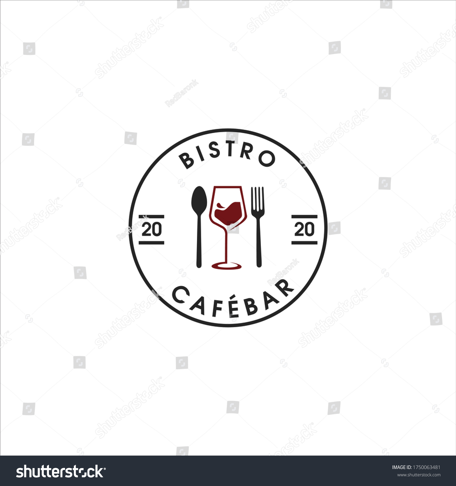 Wine Glass Illustration Spoon Fork Restaurant Stock Vector (Royalty ...