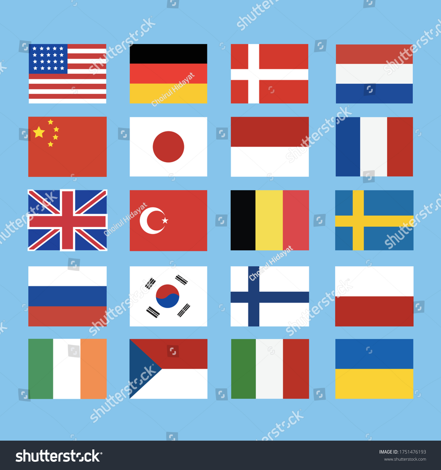 Some Flags There World Stock Vector (Royalty Free) 1751476193 ...