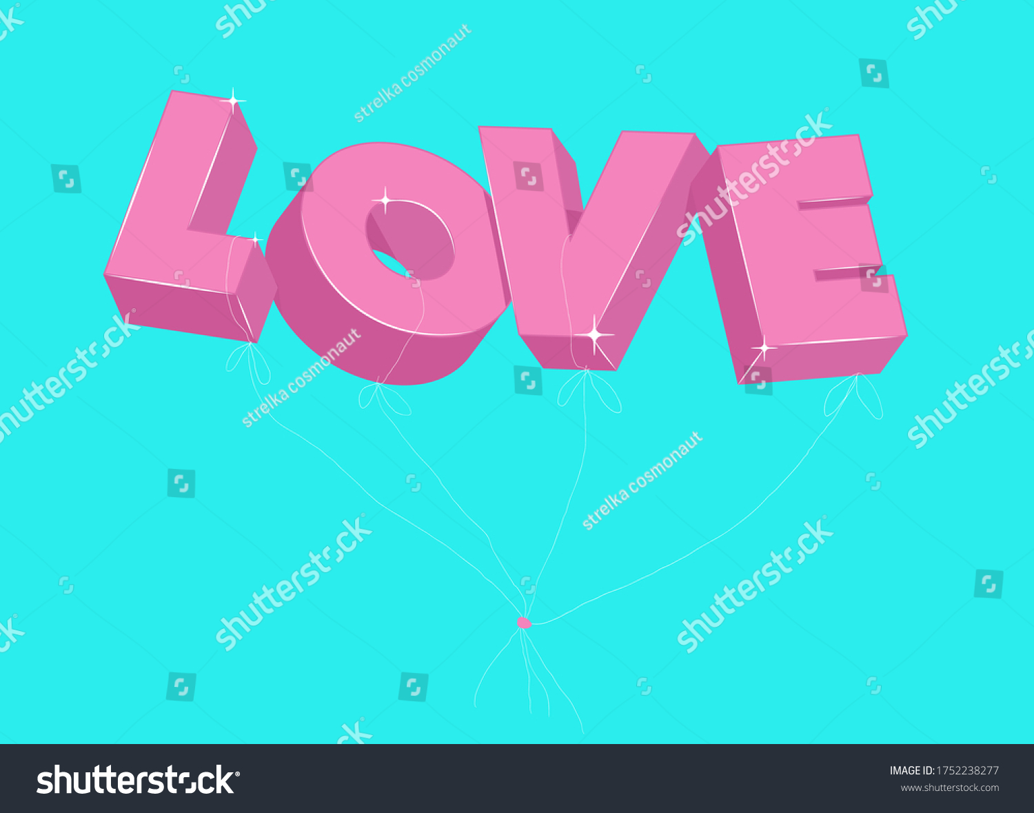 3d-letters-word-love-stylish-wallpaper-stock-vector-royalty-free