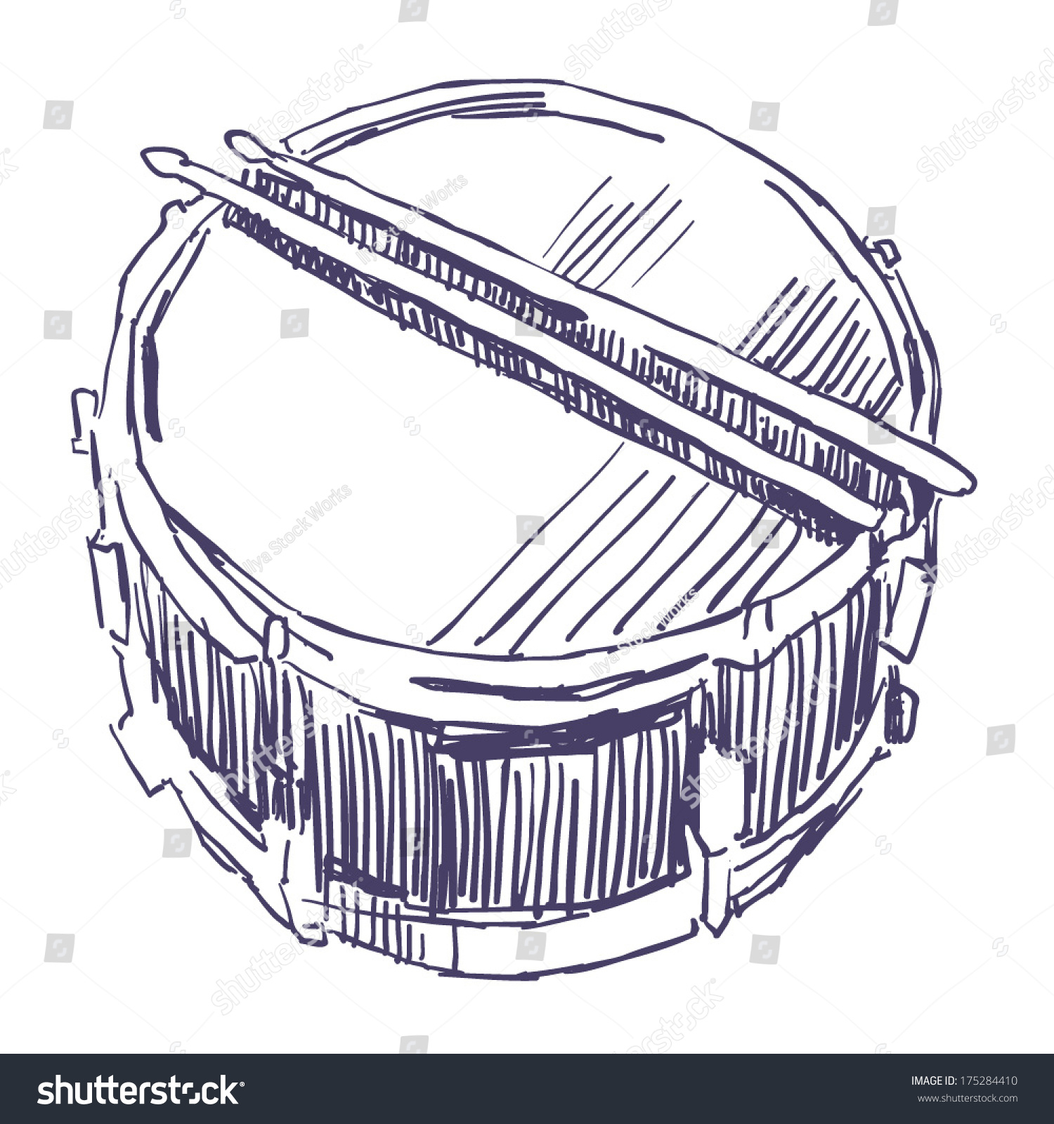Скетч барабан эскиз