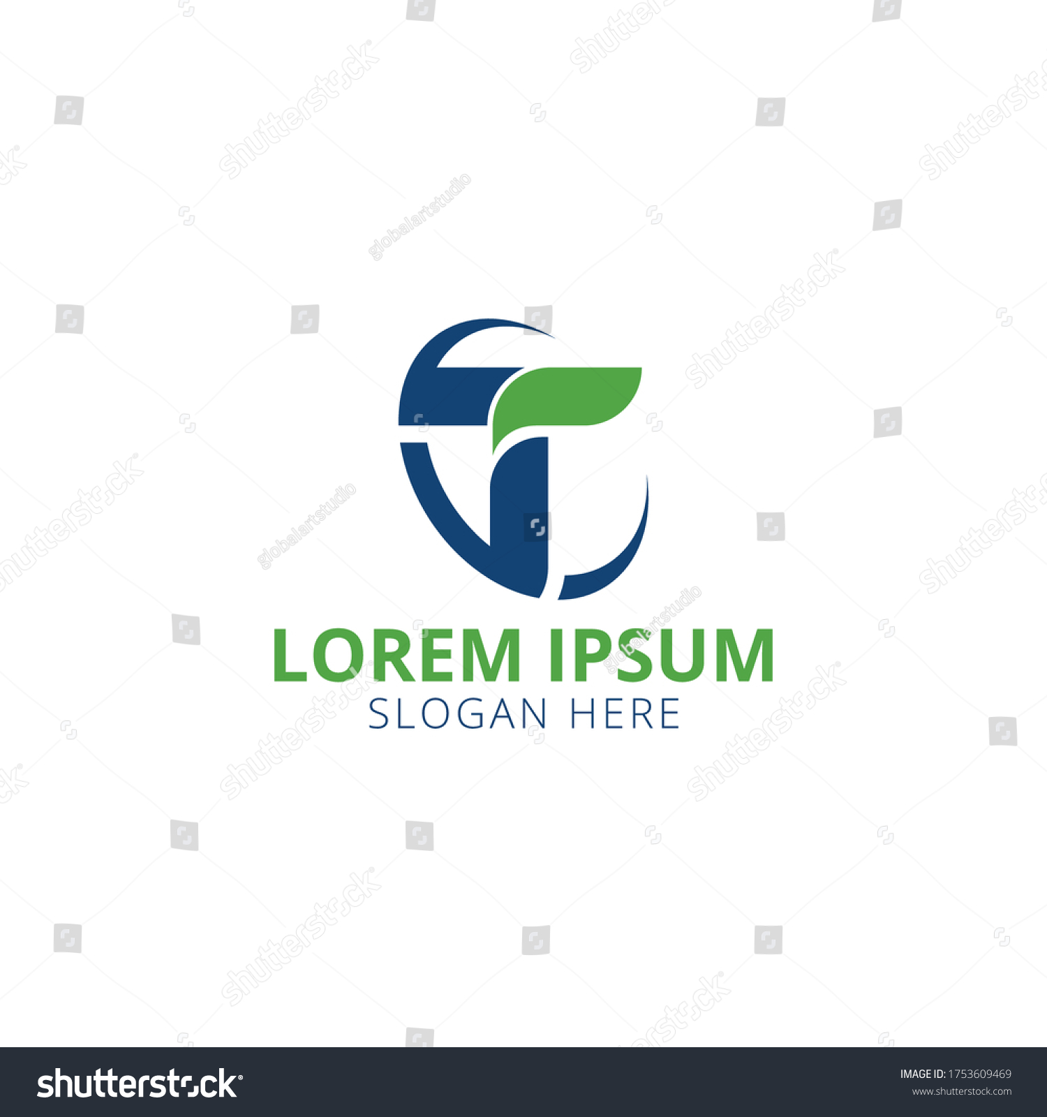 Letter T Logo Design Template Simple Stock Vector (Royalty Free ...