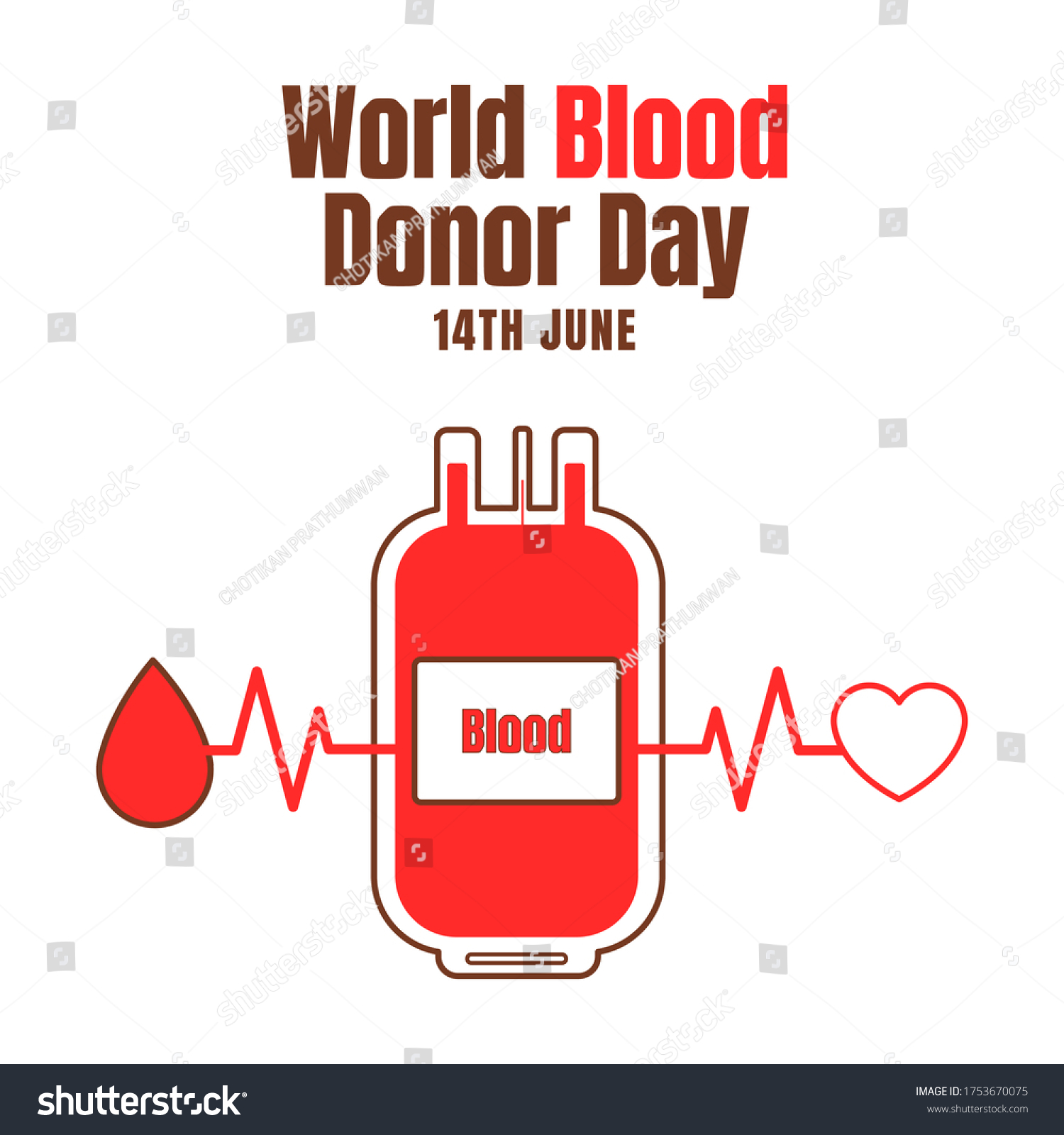 Blood Donation Logo World Blood Donor Stock Vector (Royalty Free ...