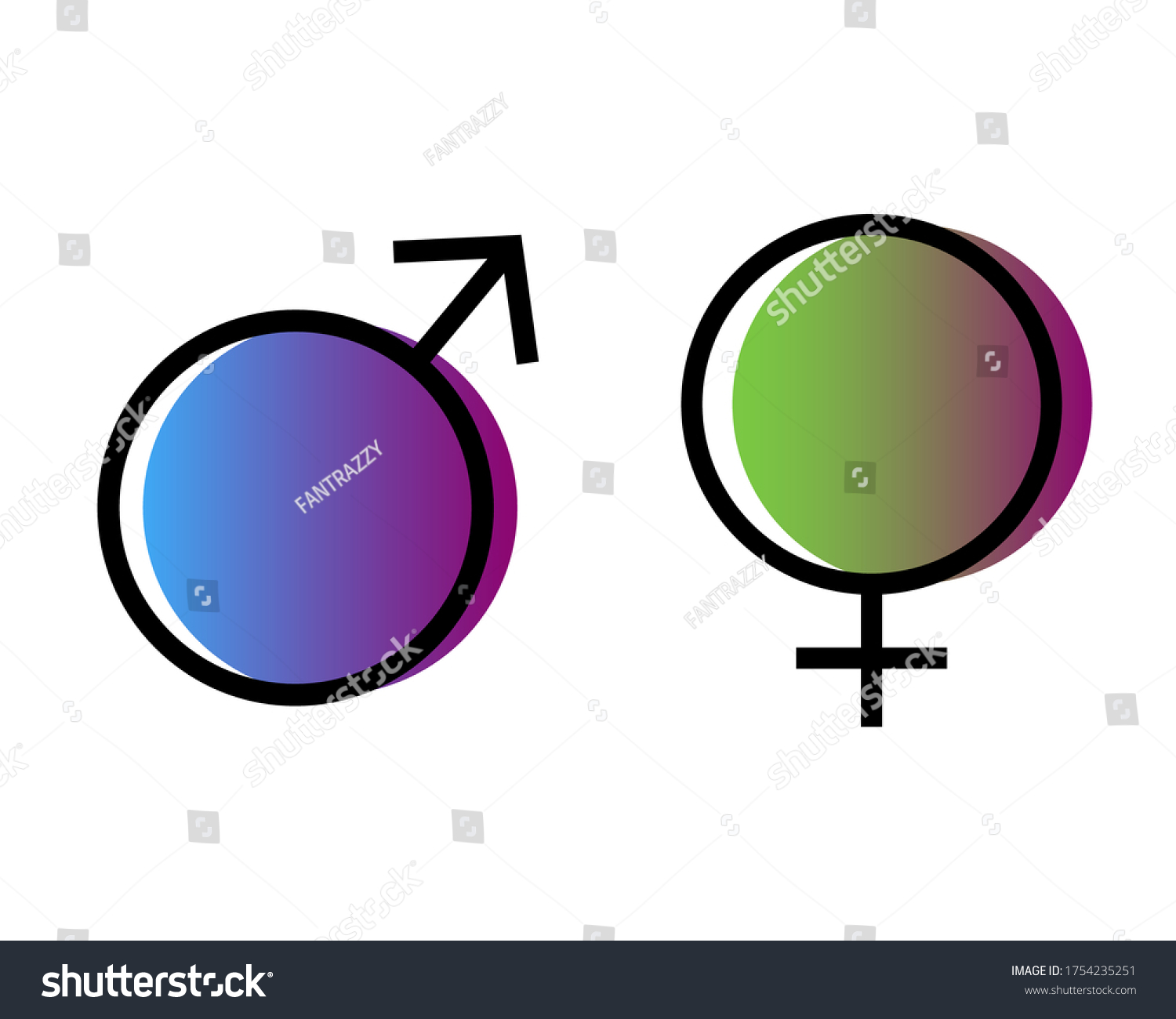 Planet Gender Symbol Sign Symbol Illustration Stock Vector Royalty