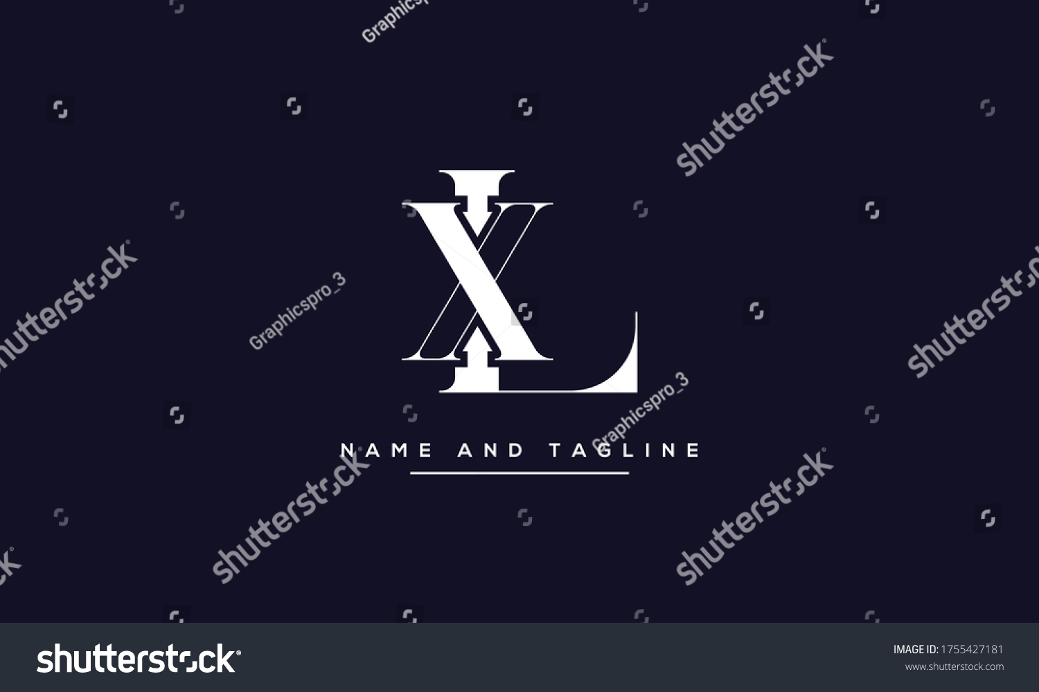 Alphabet Letters Monogram Icon Logo Lx Stock Vector (Royalty Free ...