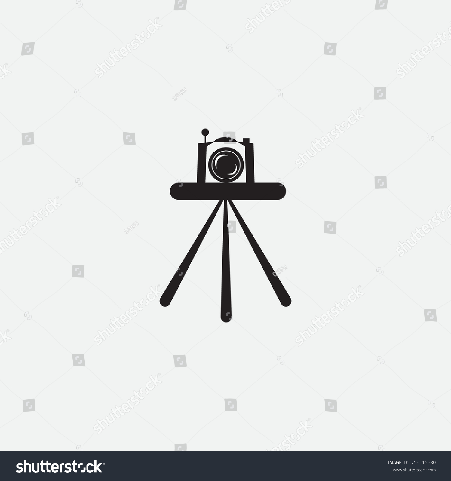 Camera Illustration Black White Vector Design Stock Vector (Royalty ...