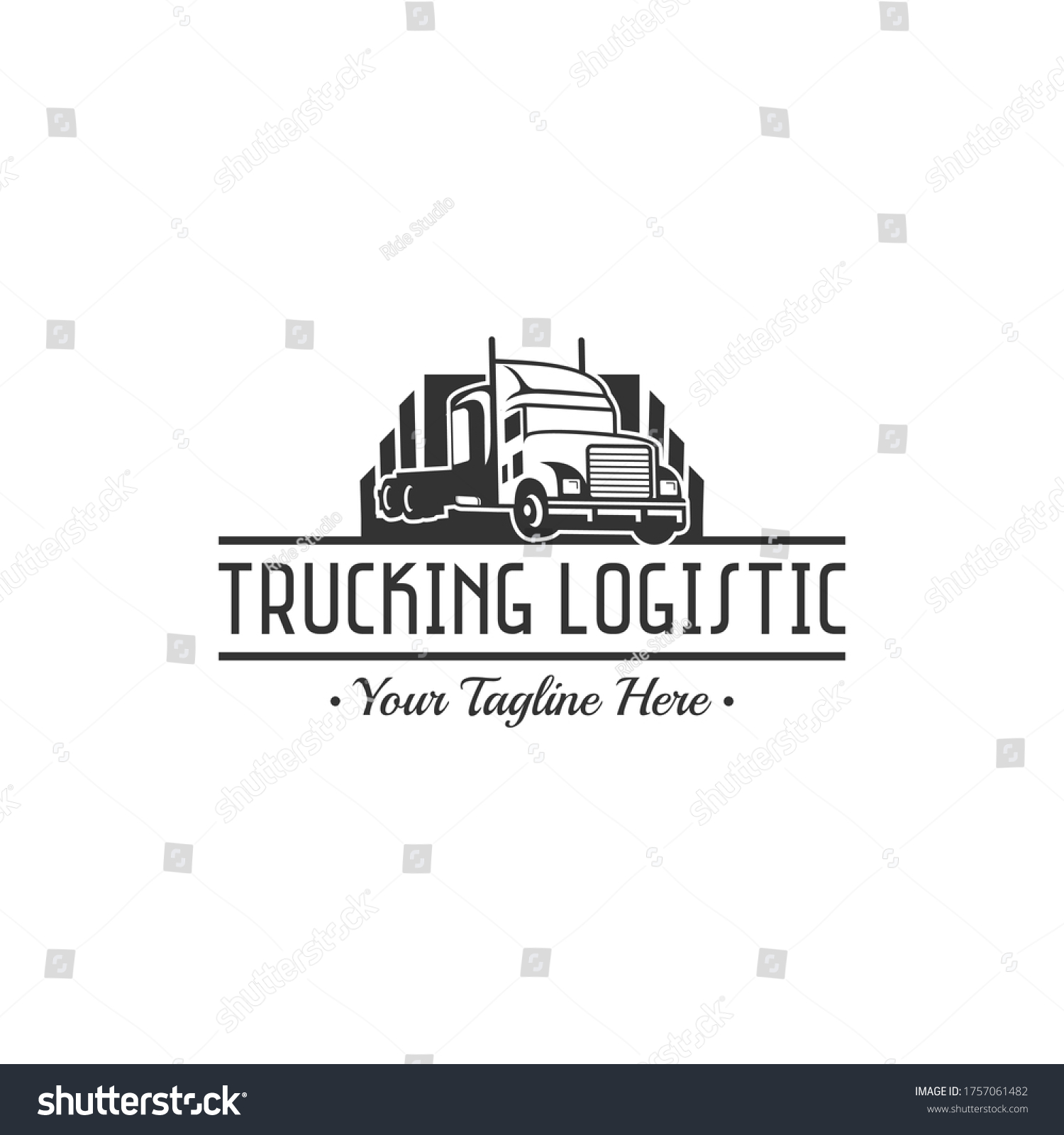 Classic Heavy Truck Logo Emblems Badges Stock Vector (Royalty Free ...