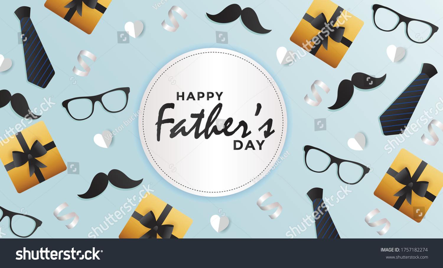 Happy Fathers Day Vector Illustrationfathers Day Stock Vector (Royalty ...