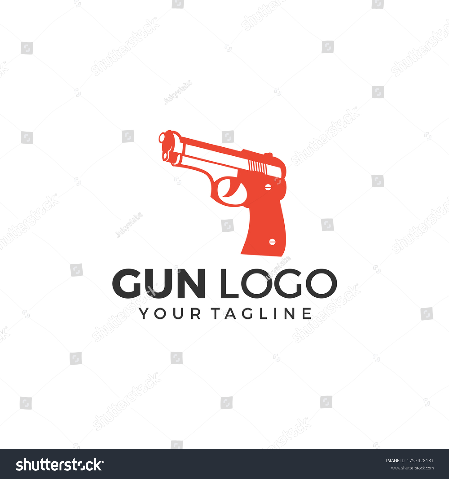 Gun Logo Template Military Weapon Logo Stock Vector (Royalty Free ...