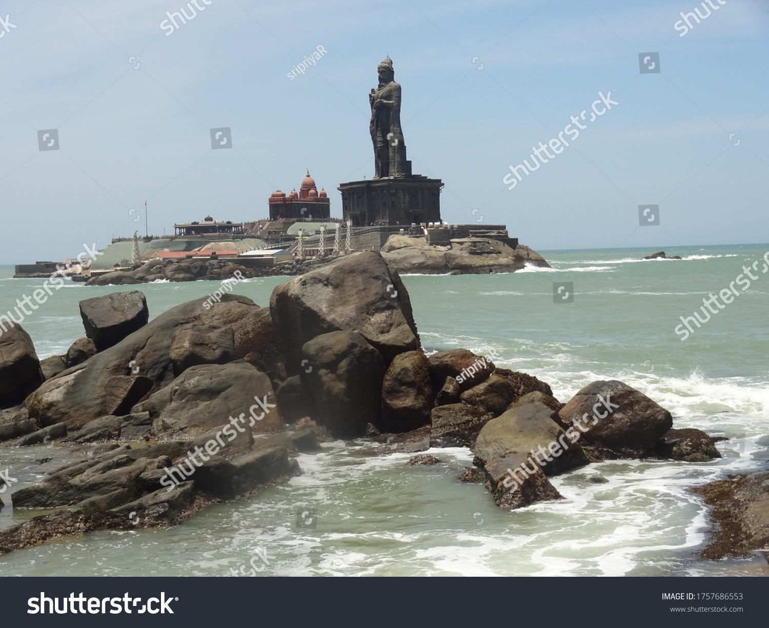 Tiruvalluvar Statue Kanyakumari Cape Kumarin Tip Stock Photo 1757686553 ...