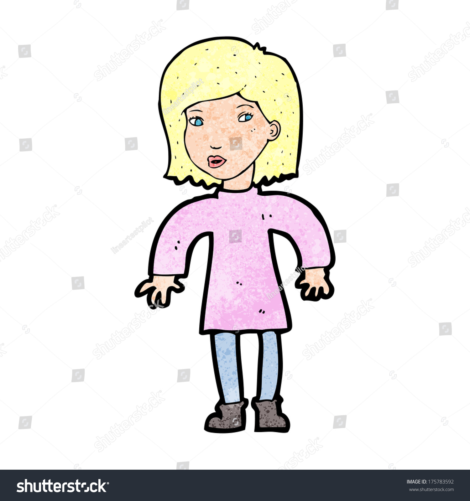 cautiously clipart of children