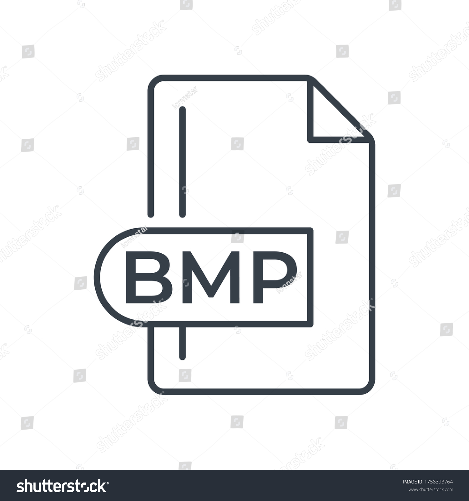 Bmp File Format Icon Bitmap Image Stock Vector Royalty Free Shutterstock