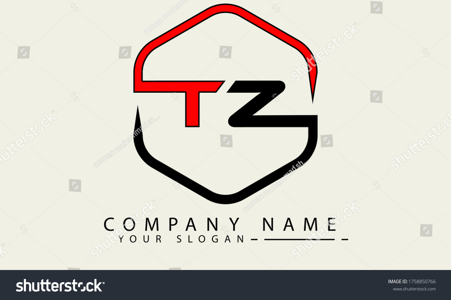 Two Initials Letters Tz Logo Logo Stock Vector (Royalty Free ...