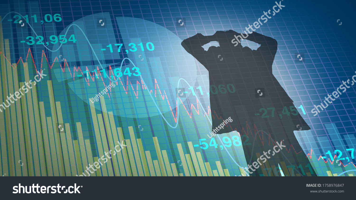 financial-loss-concept-business-decline-stock-stock-illustration