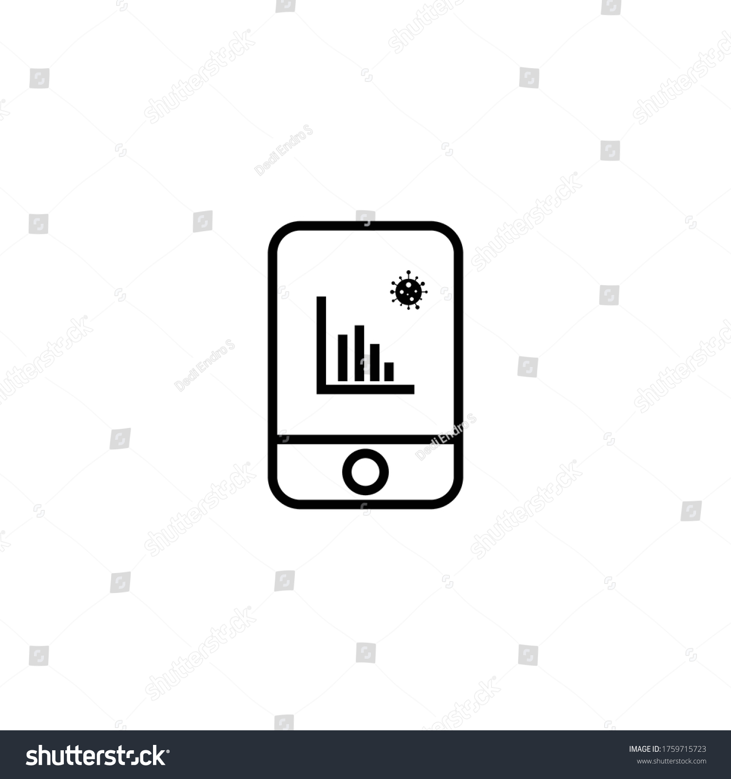 This Symbol Information Icon Describing Graph Stock Vector (Royalty