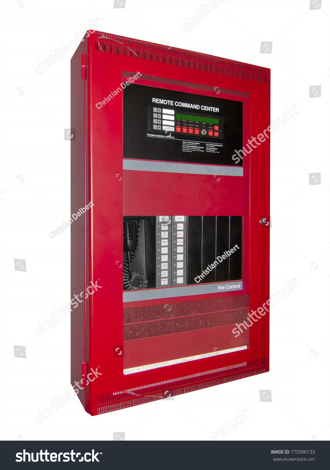 Fire Alarm Control Box Isolated Clipping Stock Photo 175996133 ...