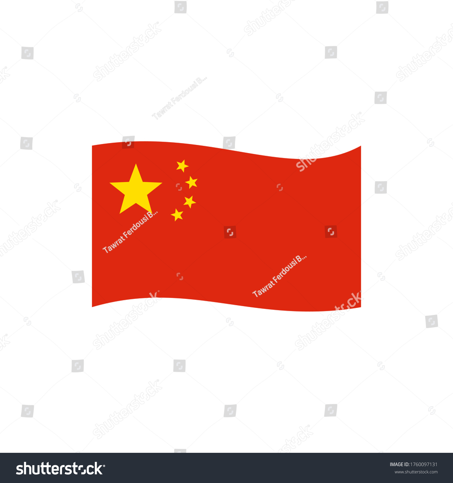 China Flag Waving Vector Transparent Background Stock Vector (Royalty ...