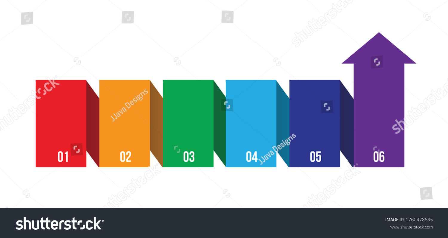 Six Step Process Flow Infographic Stock Vector Royalty Free 1760478635 Shutterstock 6340