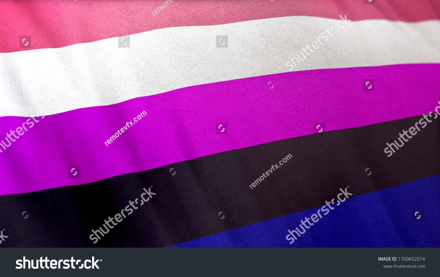 3d Illustration Genderfluidity Pride Flag Representing Stock Illustration 1760652014 Shutterstock