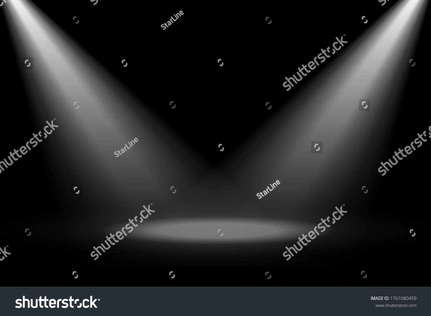 Abstract Stage Spotlight Focus On Black Stock Vector (Royalty Free ...