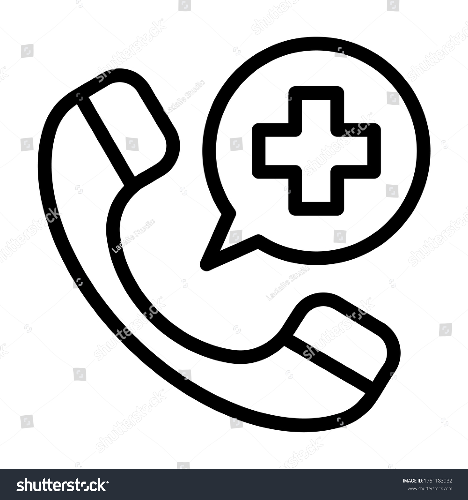 Emergency Call Symbol Icon Vector Stock Vector (Royalty Free ...