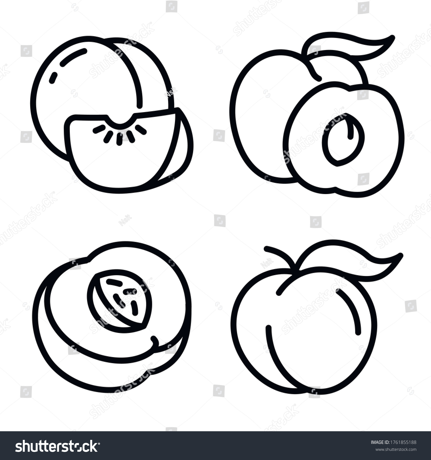 Раскраска для детей яблоко с червяком