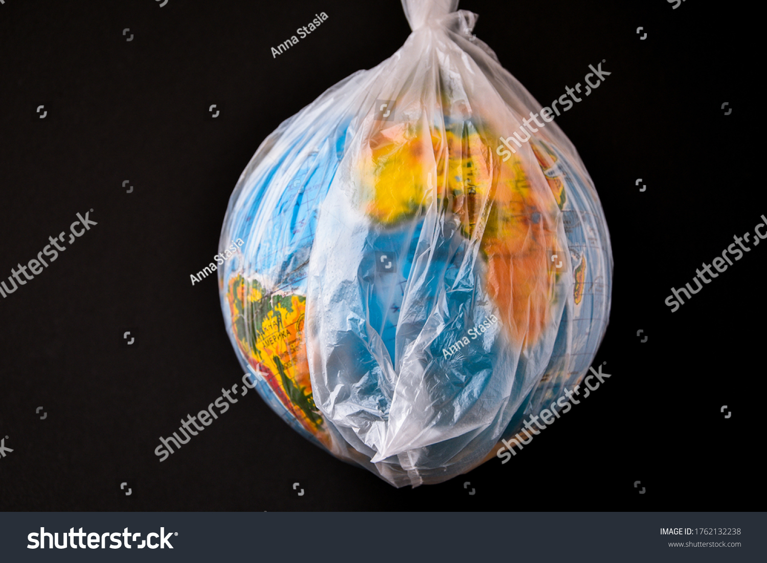 Ball Form Globe Plastic Bag Concept Stock Photo 1762132238 | Shutterstock